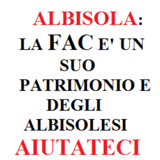 Un grido dalla FAC: Aiutateci!