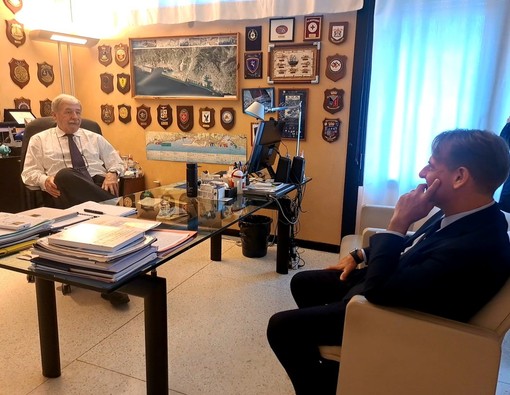 Elezioni, incontro tra il candidato presidente Bucci e Marco Scajola: “Ci siamo confrontati sulle priorità del ponente ligure”