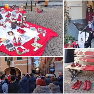 Giornata internazionale per l’eliminazione della violenza contro le donne: a Pietra Ligure flashmob in piazza La Pietra (FOTO)