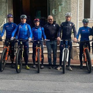 La nazionale azzurra di mountain bike in ritiro ad Alassio