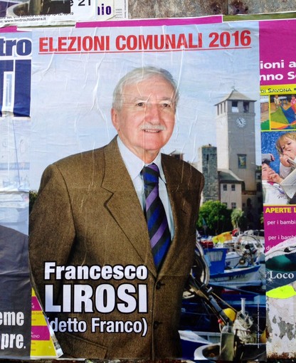 Comunali Savona, nei primi manifesti elettorali compare anche l’assessore Francesco Lirosi: &quot;A disposizione del PD&quot;