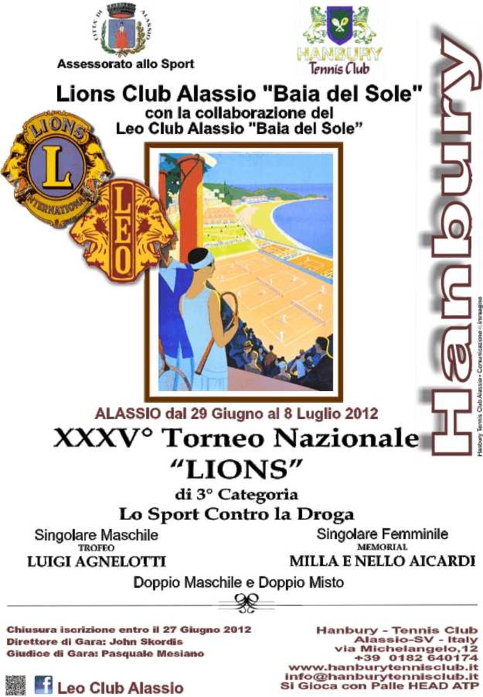 Lions Club e Leo Club Alassio “Baia del Sole”  presentano &quot;Lo Sport contro la droga&quot;