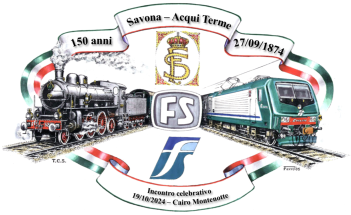 La linea ferroviaria &quot;Savona - San Giuseppe di Cairo - Acqui Terme&quot; spegne 150 candeline: convegno e mostra al teatro &quot;Chebello&quot;