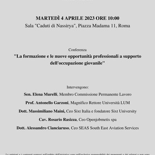 La formazione e le nuove opportunità professionali a supporto dell’occupazione giovanile