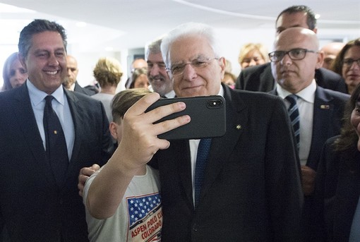 Visita lampo di Mattarella al Gaslini e all'IIT di Genova