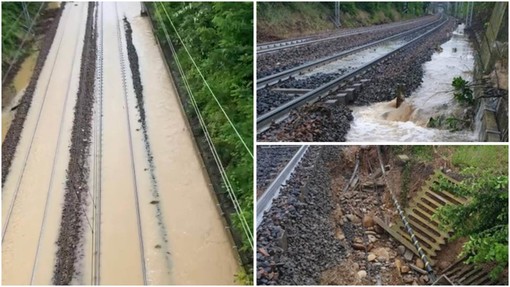 Maltempo in Piemonte, ancora sospesa la circolazione ferroviaria lungo la linea Torino-Savona