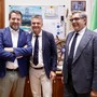 Giovanni Toti con Edoardo Rixi e Matteo Salvini