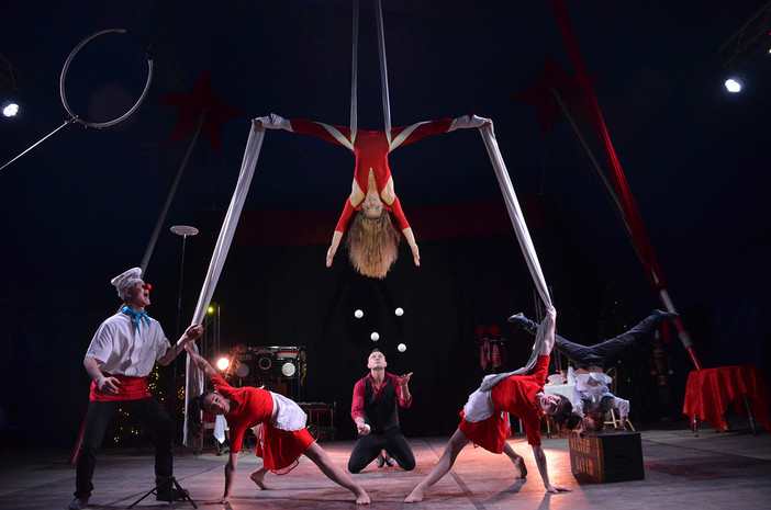 Ad Andora il Circo di Mister David sotto il cielo degli Aquiloni