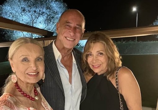 Melgrati a cena con Barbara Bouchet: &quot;Un mito per la mia generazione&quot;