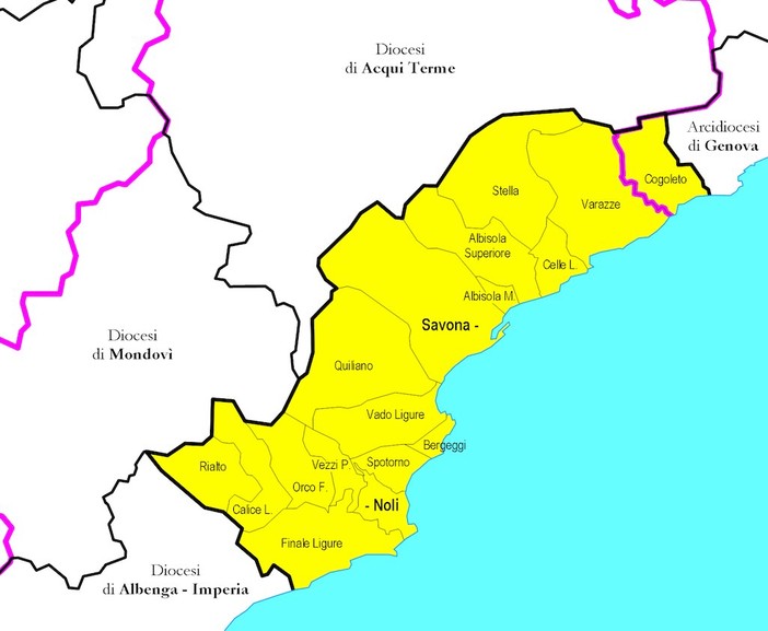 Riorganizzazione nella Diocesi di Savona-Noli: nascono le dieci &quot;zone pastorali&quot;