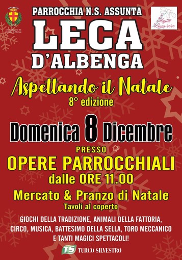 E' tutto pronto per “Aspettando il Natale…. a Leca” Domenica 8 Dicembre 2024