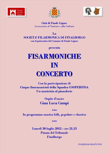 “Fisarmoniche in concerto”: l’evento musicale che della Società Filarmonica di Finalborgo