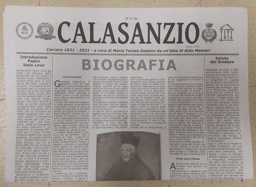 &quot;Calasanzio&quot;, l'originale notiziario che descrive la storia del Liceo carcarese