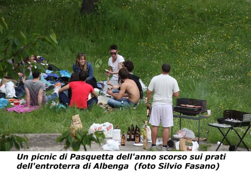 Prati quasi vuoti quest'anno a Pasquetta, niente grigliate o picnic