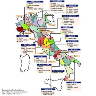 Ecco la mappa delle nuove province in Italia dopo il riordino di Patroni Griffi