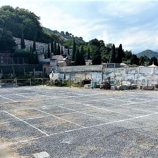 Pietra, 40 nuovi posti auto nel parcheggio di piazzale Flavio Geddo (FOTO)