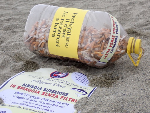 Progetto “Proteggiamo il mare” di Assonautica: ad Albisola raccolti oltre 3 mila mozziconi di sigaretta