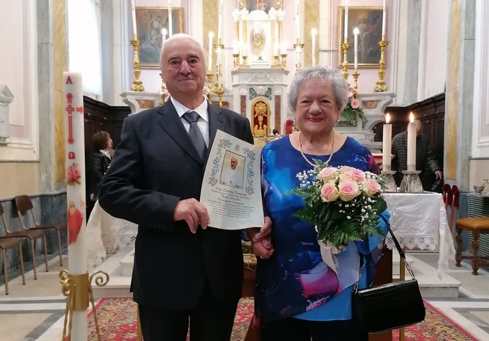 Plodio in festa, nozze di diamante per Angelo e Giuseppina Parodi (FOTO)