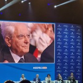 Confcommercio Savona, il presidente Schiappapietra all'assemblea nazionale alla presenza del Capo dello Stato Mattarella