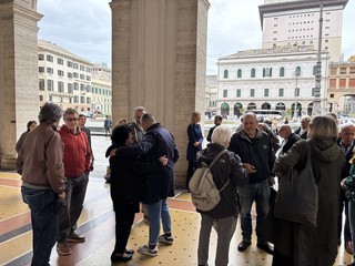 Le immagini della presentazione in piazza De Ferrari