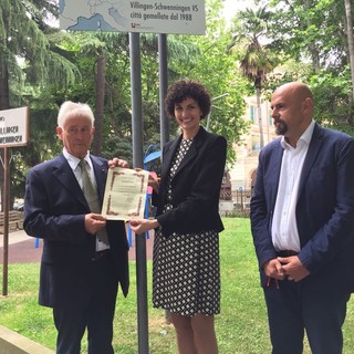 Savona, inaugurata questa mattina la targa dedicata al gemellaggio con Villingen-Schwenningen