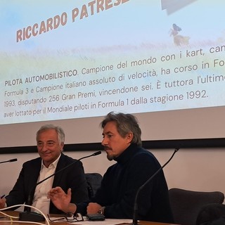 L'ex pilota Riccardo Patrese ad Alassio: presentato il suo libro: &quot;F1 Backstage - Storie di uomini in corsa&quot;