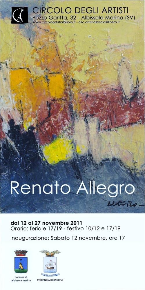 Albissola Marina: mostra di Renato Allegro