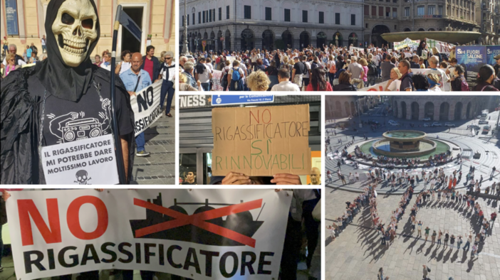 Rigassificatore, la discussione in consiglio regionale. Toti all’opposizione: “Siete quelli che dicono sì a Roma e no a Genova” (Foto e Video)