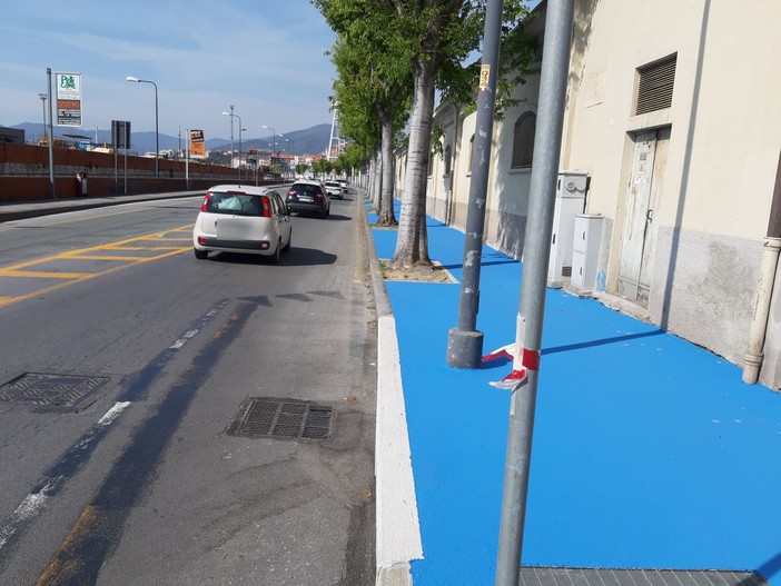 Savona, prende vita la nuova passeggiata ciclo-pedonale in via Stalingrado