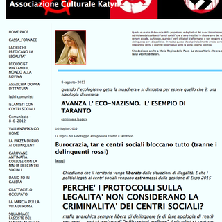 Inquietante lettera anti-ambientalista da un' &quot;associazione&quot; che non c'è. La pubblichiamo