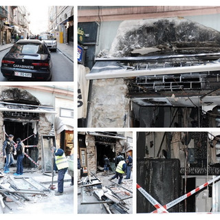 Ponente: devastata da un incendio la boutique 'La Zebra' a Sanremo (le foto)