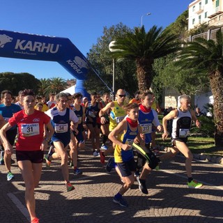 Il podio della quinta edizione di &quot;CorriCelle&quot; a Celle Ligure