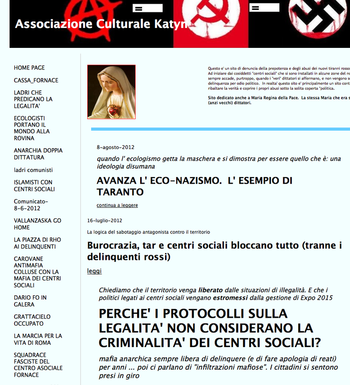 Inquietante lettera anti-ambientalista da un' &quot;associazione&quot; che non c'è. La pubblichiamo