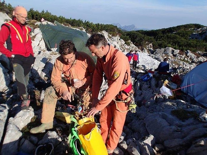 Baviera, estratto lo speleologo, soddisfazione anche ligure