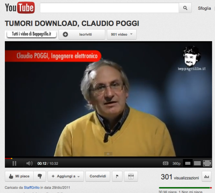 Tumori download: l'intervista dell'Ing. Claudio Poggi