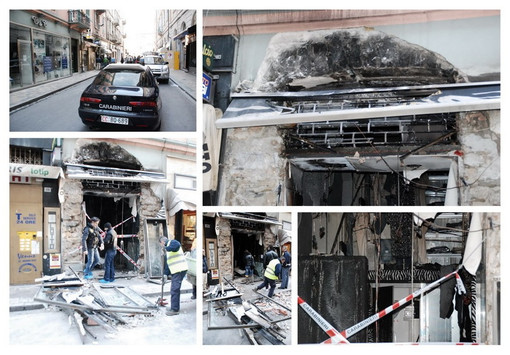 Ponente: devastata da un incendio la boutique 'La Zebra' a Sanremo (le foto)