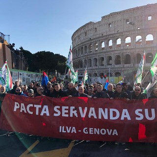 Sciopero lavoratori Arcelor Mittal: a Roma anche i dipendenti della Sanac di Vado