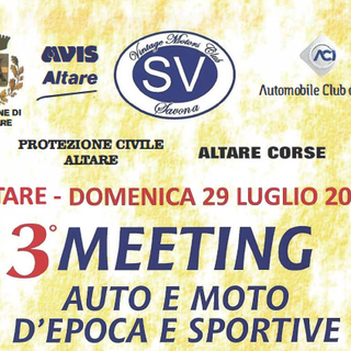 Altare, terzo meeting di auto e moto d'epoca e sportive