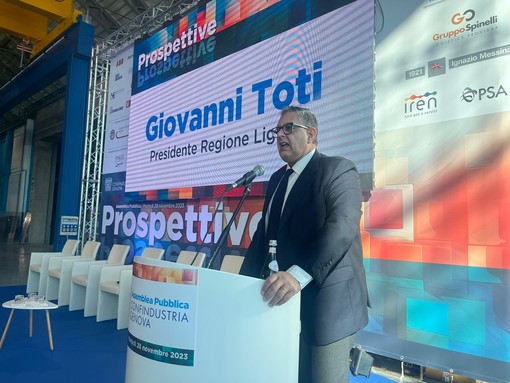 Assemblea confindustria, Toti: &quot;La Liguria simbolo di un'Italia che cambia e di questo siamo orgogliosi&quot;