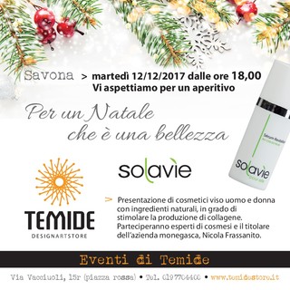 Savona, aperitivo con presentazione di cosmetici al Temide DesignArtStore