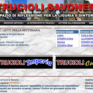 E' on-line il nuovo numero di Trucioli Savonesi