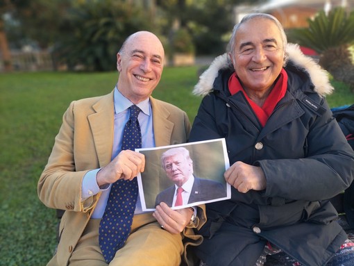 Melgrati e il Prof. Giuseppe Cannata (Foto di Silvio Fasano)