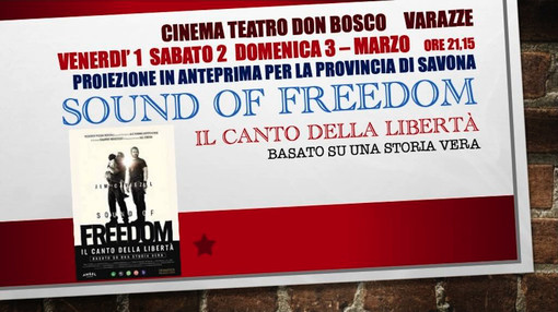 A Varazze il film &quot;Sound of freedom - Il canto della libertà&quot;