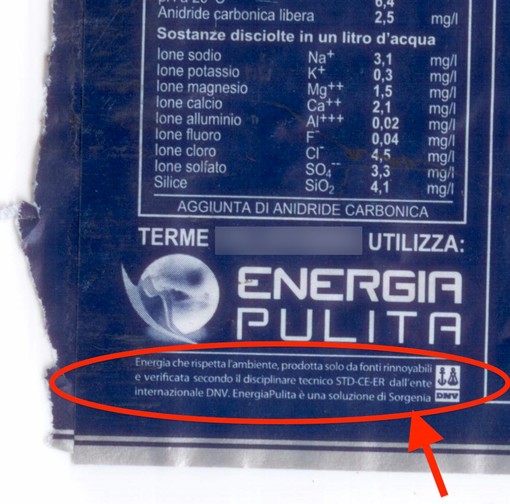 Acque minerali valbormidesi, promozioni stampa ed energia dichiarata &quot;Pulita&quot;. Indovina chi c'è...