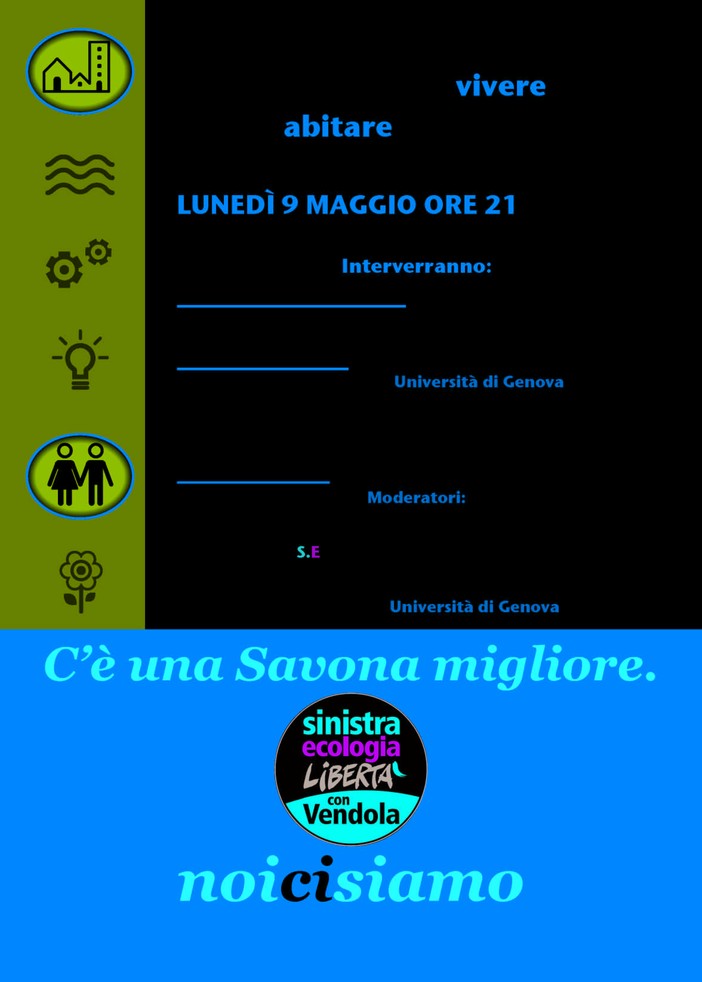 SEL Savona: il calendario dei prossimi incontri in vista delle elezioni