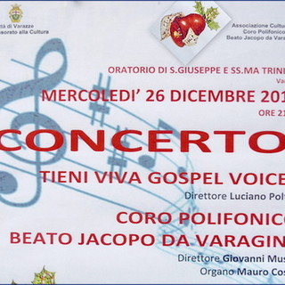 Varazze, concerto di Natale all’Oratorio S. Giuseppe e SS. Trinità