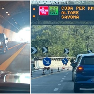 Incidente in galleria sulla A6: disagi al traffico (FOTO)