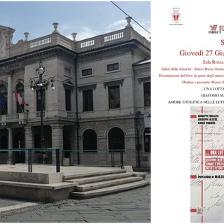 In Comune a Savona la presentazione del libro su Matteotti nel centenario dell'assassinio