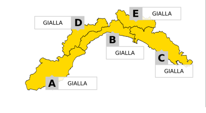 Maltempo in arrivo: allerta gialla per temporali