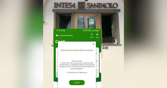 Intesa San Paolo, in tilt app e conti online: niente accredito di stipendi e pensioni